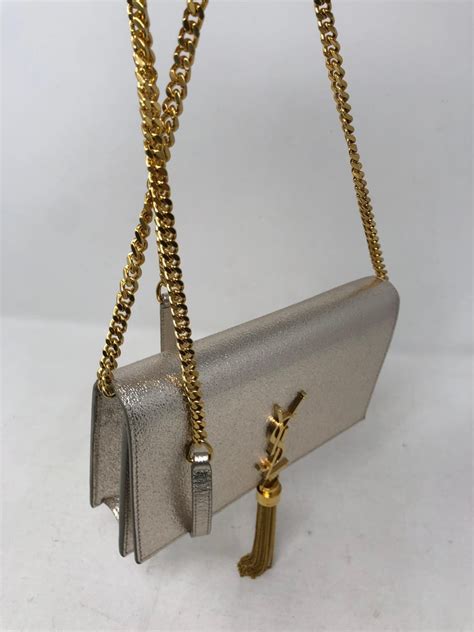 ysl shoulder bag silver chain|ysl gold crossbody bag.